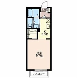 サンフォレスト ワンルームの間取図画像