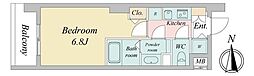 ドゥーエ蒲田 1Kの間取図画像
