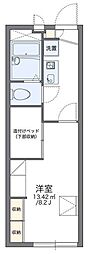 レオパレスアネモス 1Kの間取図画像
