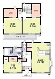 船橋市前原西8丁目戸建 1階3LDKの間取り
