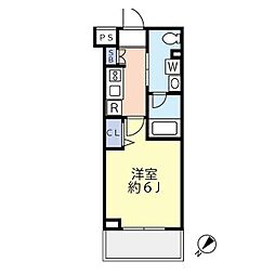 スカイコートパレス大田鵜の木 1Kの間取図画像