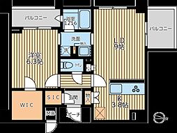 東急池上線 池上駅 徒歩4分の賃貸マンション 2階1LDKの間取り