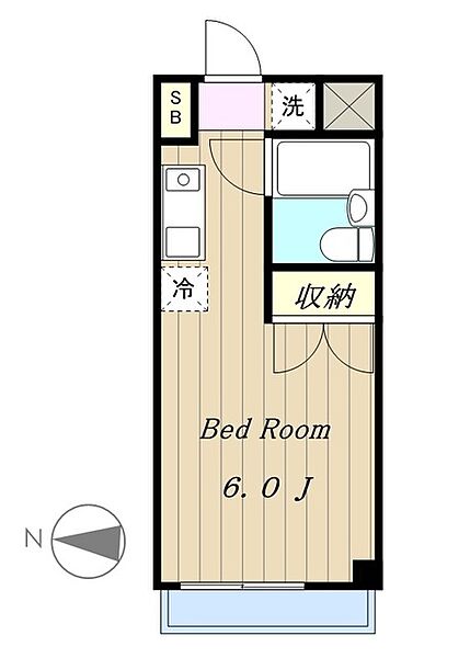 エステートピア稲城 101｜東京都稲城市東長沼(賃貸マンション1K・1階・18.80㎡)の写真 その2