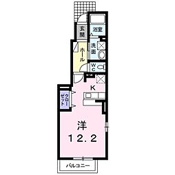 モルトフェリーチェ ワンルームの間取図画像