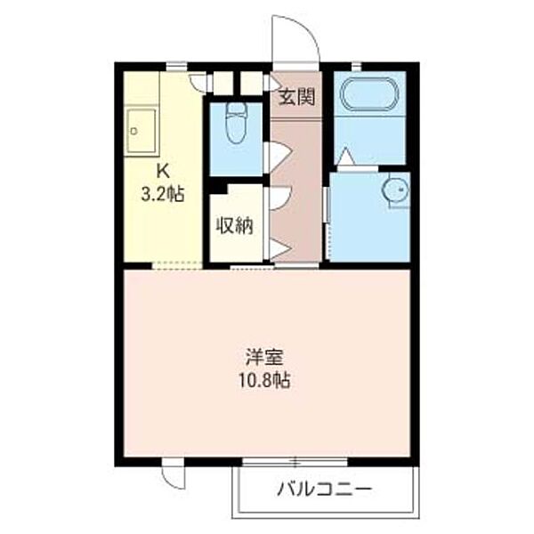 リバティーハウスけやき台 00202｜茨城県守谷市けやき台３丁目(賃貸アパート1K・2階・35.30㎡)の写真 その2