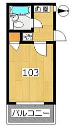 フレンドポート橋本 1Kの間取図画像