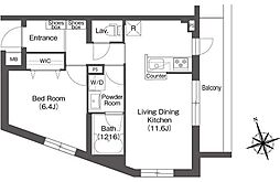 AIFLAT方南町 1LDKの間取図画像