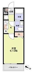 レッツ・ユーノス 1Kの間取図画像
