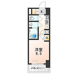 JR大阪環状線 弁天町駅 徒歩6分の賃貸マンション 7階1Kの間取り