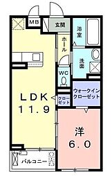 間取図画像 1LDK