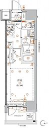 クレイシアIDZ蒲田 2階1Kの間取り