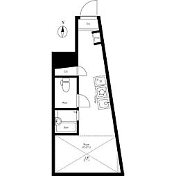 サークルハウス新中野壱番館 1階1Kの間取り