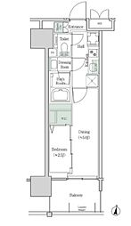ブルックサイドレジデンス木場 2Kの間取図画像