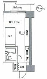 アレックス日乃本 8階ワンルームの間取り
