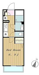 リブリストラーダブリランテ 1Kの間取図画像