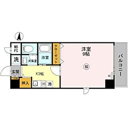 JR東海道・山陽本線 明石駅 バス18分 漆山下下車 徒歩1分の賃貸マンション 3階1Kの間取り