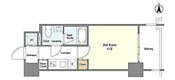 プラシア北千住 1Kの間取図画像