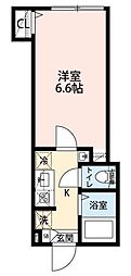 グランクオール赤羽 1階1Kの間取り