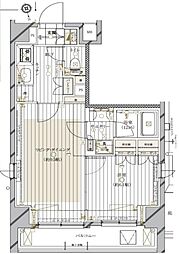 REGALIZ品川南大井II 7階2Kの間取り