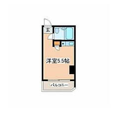 センチュリー国分寺 ワンルームの間取図画像