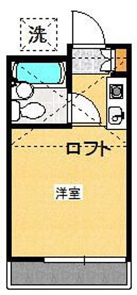 神奈川県大和市中央林間西２丁目(賃貸アパート1R・2階・14.28㎡)の写真 その2