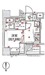スパシエ新高円寺 ワンルームの間取図画像