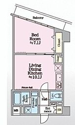 アイル イマージュ押上イースト 4階1LDKの間取り