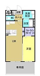 (仮称)久具マンションB棟 1LDKの間取図画像