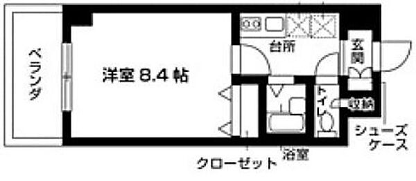 ピアチェーレ向ヶ丘遊園 206｜神奈川県川崎市多摩区登戸(賃貸マンション1K・2階・25.65㎡)の写真 その2