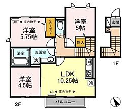 リンデンハイム 3LDKの間取図画像