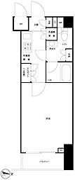 ルーブル泉岳寺 1Kの間取図画像