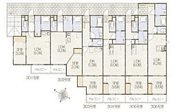 ラ・コンシェリー東千葉 3階1LDKの間取り