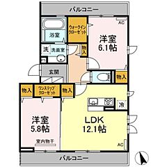 物件の間取り