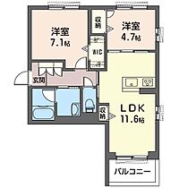 クレシア 00101 ｜ 埼玉県新座市大和田４丁目9-13（賃貸マンション2LDK・1階・55.95㎡） その2