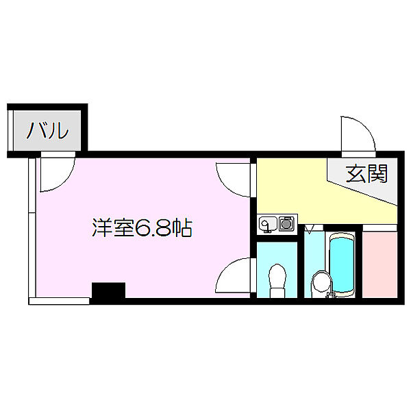 大阪府大阪市東淀川区東中島１丁目(賃貸マンション1K・6階・17.27㎡)の写真 その2