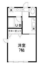 サンライフ瀬谷 1Kの間取図画像