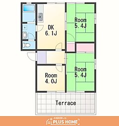 ディアス藤本 3DKの間取図画像