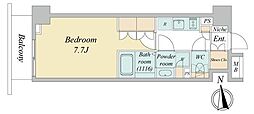 ORETERRACE馬込 1Kの間取図画像