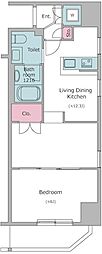 RESIDIA上野御徒町 1LDKの間取図画像