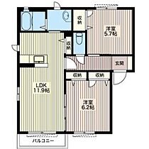 ソレアード 00202 ｜ 栃木県栃木市平柳町２丁目3-30（賃貸アパート2LDK・2階・54.81㎡） その2