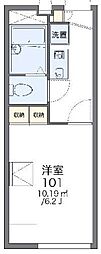 レオパレスYJ大橋 1Kの間取図画像