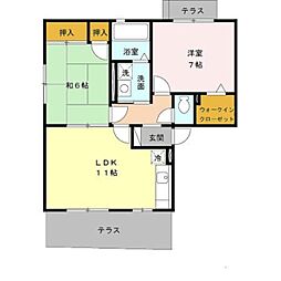 ハイツ椿 1階/-