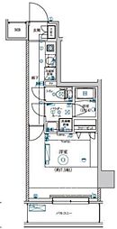 LEXE AZEST横濱関内 4階1Kの間取り