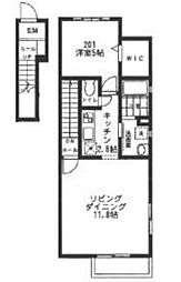 レガリア 1LDKの間取図画像