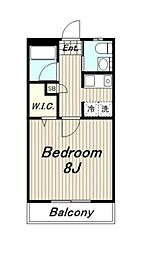フォワード大塚 1階1Kの間取り