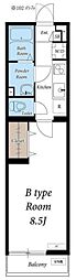 リブリ・プモリ中央林間 1Kの間取図画像