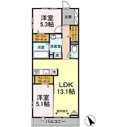 間取図画像 2LDK