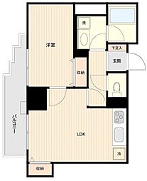 ドゥーエ練馬 1LDKの間取図画像
