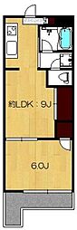 ファーストクラス南林間 1LDKの間取図画像