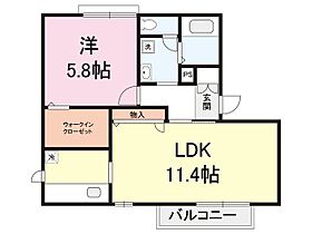 メゾン下所島Ｂ 202 ｜ 新潟県新潟市中央区下所島２丁目14-5（賃貸アパート1LDK・2階・43.75㎡） その2